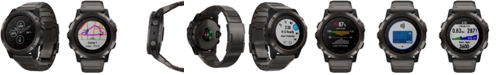 Garmin Unisex fenix&reg; 5x Plus Gray Silicone Strap Smart Watch 51mm 